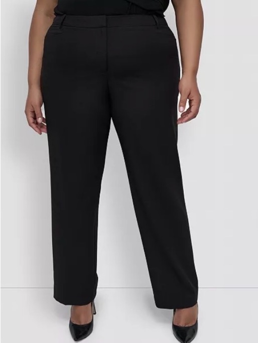 DKNY Women's Black ESSEX Slim Ankle Pants